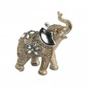 L'éléphant perles de strass, hauteur 12,5 cm