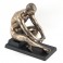 Statuette homme nu sur socle: Relaxation, hauteur 15 cm