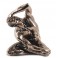 Statuette homme : Yoga & Lotus, hauteur 22 cm