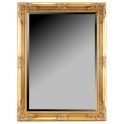 Grand miroir Baroque, encadrement doré, hauteur 102 cm