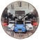 Horloge MDF : 2 CV 3 couleurs à Paris, Diam. 34 cm