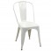 Chaise Rétro Urbaine, Modèle City, Blanc brillant, H 84 cm