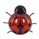 La coccinelle murale rouge, largeur 16 cm