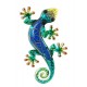 Le gecko coloré, version bleu H22 cm