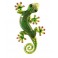 Le gecko coloré, modèle vert H22 cm