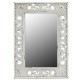 Miroir baroque blanc rectangulaire