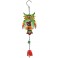Suspension Cloche Chouette, Modèle coccinelle, Vert, H 46 cm