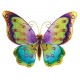 Papillon mural arc en ciel, violet & jaune L 42