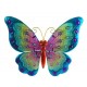 Papillon mural arc en ciel,Vert & Bleu L 42 cm