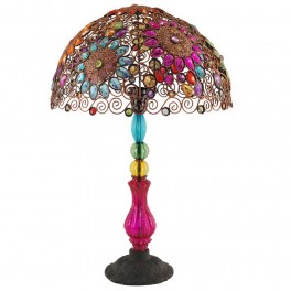 Lampe Baroque multicolore