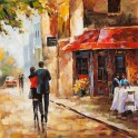 Tableau : Romance à Paris, H100 cm