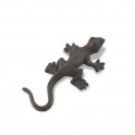 Déco Gecko en fer forgé, longueur 12 cm