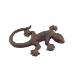 Le gecko mural décoratif en fer forgé