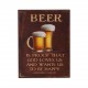 Plaque métal Beer is Proof