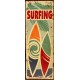 Plaque métal Panneau Surfing