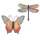 Papillon Romantique Florale, L 30 cm