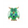 Chouette verte, Collection TANA H 15 cm
