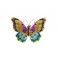 Papillon mural Arc en Ciel, Violet & Jaune, L 26 cm