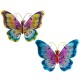 Papillon mural Arc en Ciel, Bleu & Violet, L 26 cm