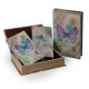 Set 2 Boites Livres Papillon, H 26 cm (Grande)