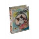 Boite Livre, Motif Chat romantique et floral Chat, Mod 2, H 18 cm