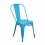 Chaise Rétro Urbaine, Modèle City, Bleu brillant, H 84 cm