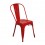 Chaise Rétro Urbaine, Modèle City, Rouge brillant, H 84 cm