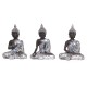 Figurine Mini Bouddha Silver Mod 1, H 13 cm