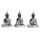 Mini Bouddha Silver Mod 1, H 13 cm