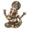 Statuette Ganesh en résine colorée, H 21 cm