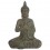 Statue Magnésie XL : Grand Bouddha, Patine verte H 66 cm