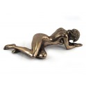Statuette femme allongée : Abandon, Antic Line, Longueur 22 cm
