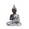 Figurine Mini Bouddha Silver Mod 1, H 13 cm