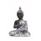 Mini Bouddha Silver Mod 1, H 13 cm