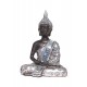 Mini Bouddha Silver Mod 3, H 13 cm