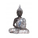 Mini Bouddha Silver Mod 3, H 13 cm
