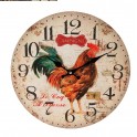 Horloge MDF : Modèle Coq, Diamètre 34 cm