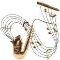 Déco murale musique : Portée & Saxo, L 68 cm