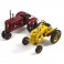 Tracteur miniature en métal rouge, L 27 cm