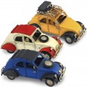 Voiture 2CV miniature Jaune, L 16 cm