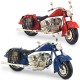 Moto miniature en métal, Bleu L 26 cm