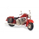 Moto miniature en métal, Mod Rouge, L 26 cm