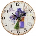 Horloge Provence Lavande 1, Diam 34 cm