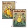 Plaque métal Mod 1 Huile d'Olive, Modèle 3 flacons, H 33 cm