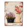 Plaque Métal Lavande Mod 2, H33 cm
