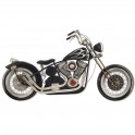 Déco murale métal Moto noire L 109 cm