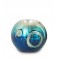 Bougeoir en céramique 2, Stella Blue Diam 9 cm