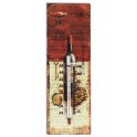 Thermomètre Intérieur Vin : Modèle Bouteille Clé du cellier, H 25 cm