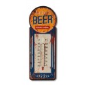 Thermomètre vintage métal, Modèle BEER, H 29 cm