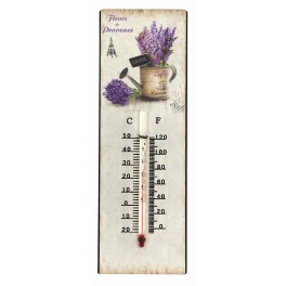 Thermomètre intérieur : Lavande 3, H 25 cm